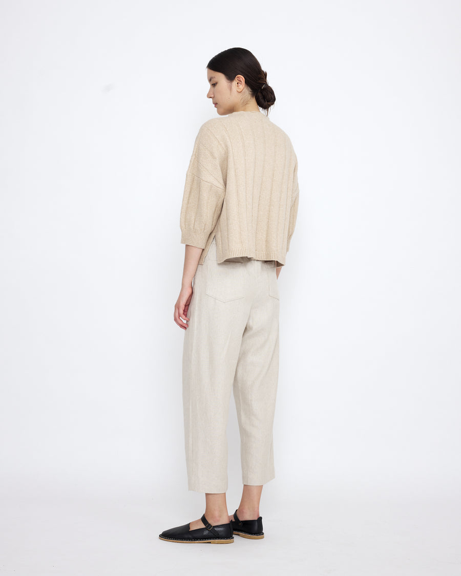 Mid-Poet Mockneck Sweater - SS25 - Wheat