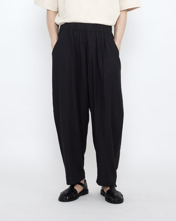 Elastic Panel Barrel Trouser - Summer Edition - SS25 - Black