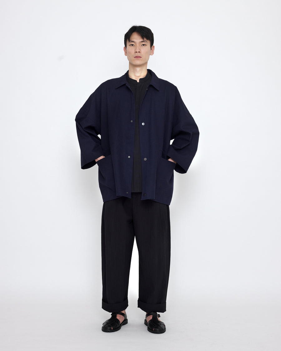 Pockets Short Coat - SS25 - Navy