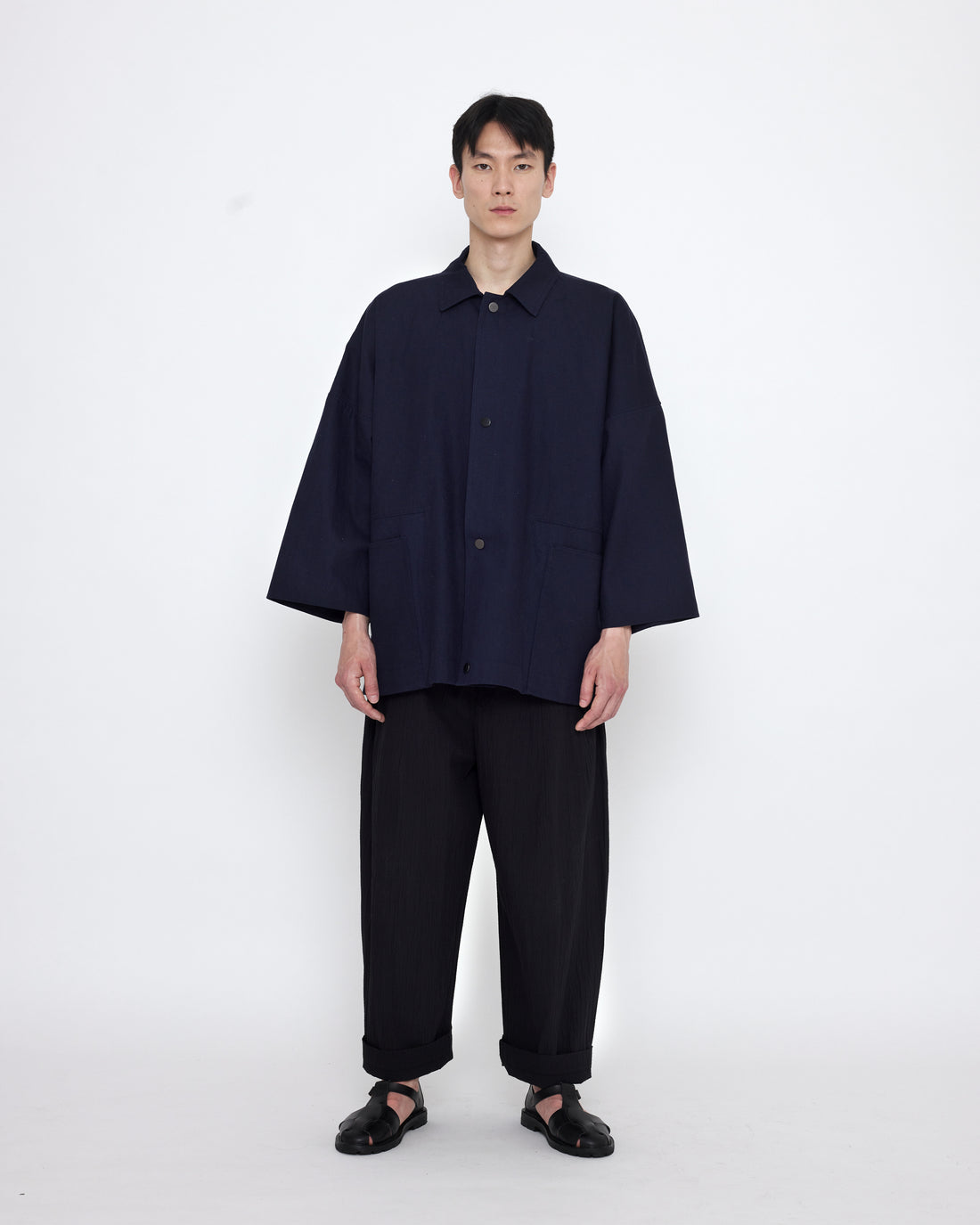 Pockets Short Coat - SS25 - Navy