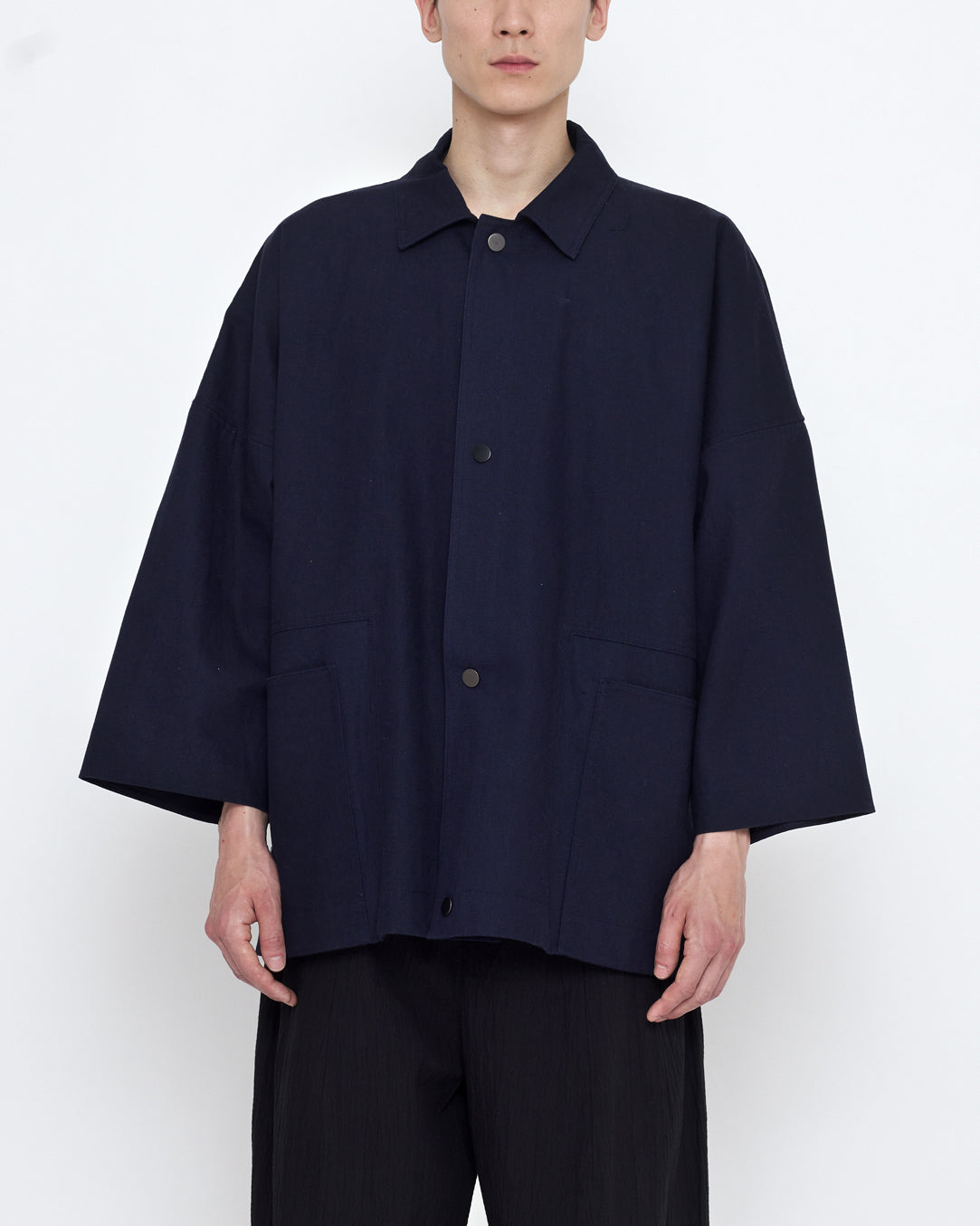 Pockets Short Coat - SS25 - Navy