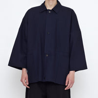 Pockets Short Coat - SS25 - Navy