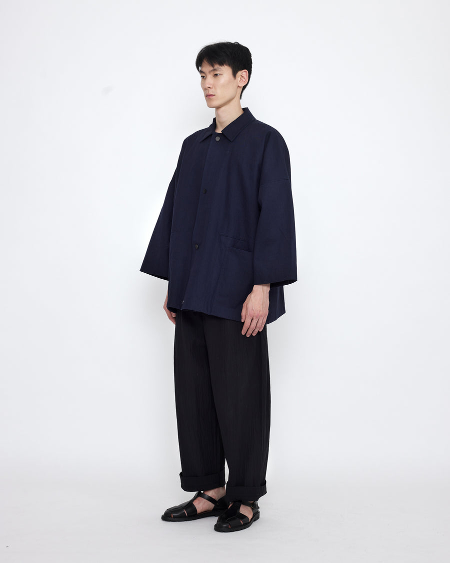 Pockets Short Coat - SS25 - Navy