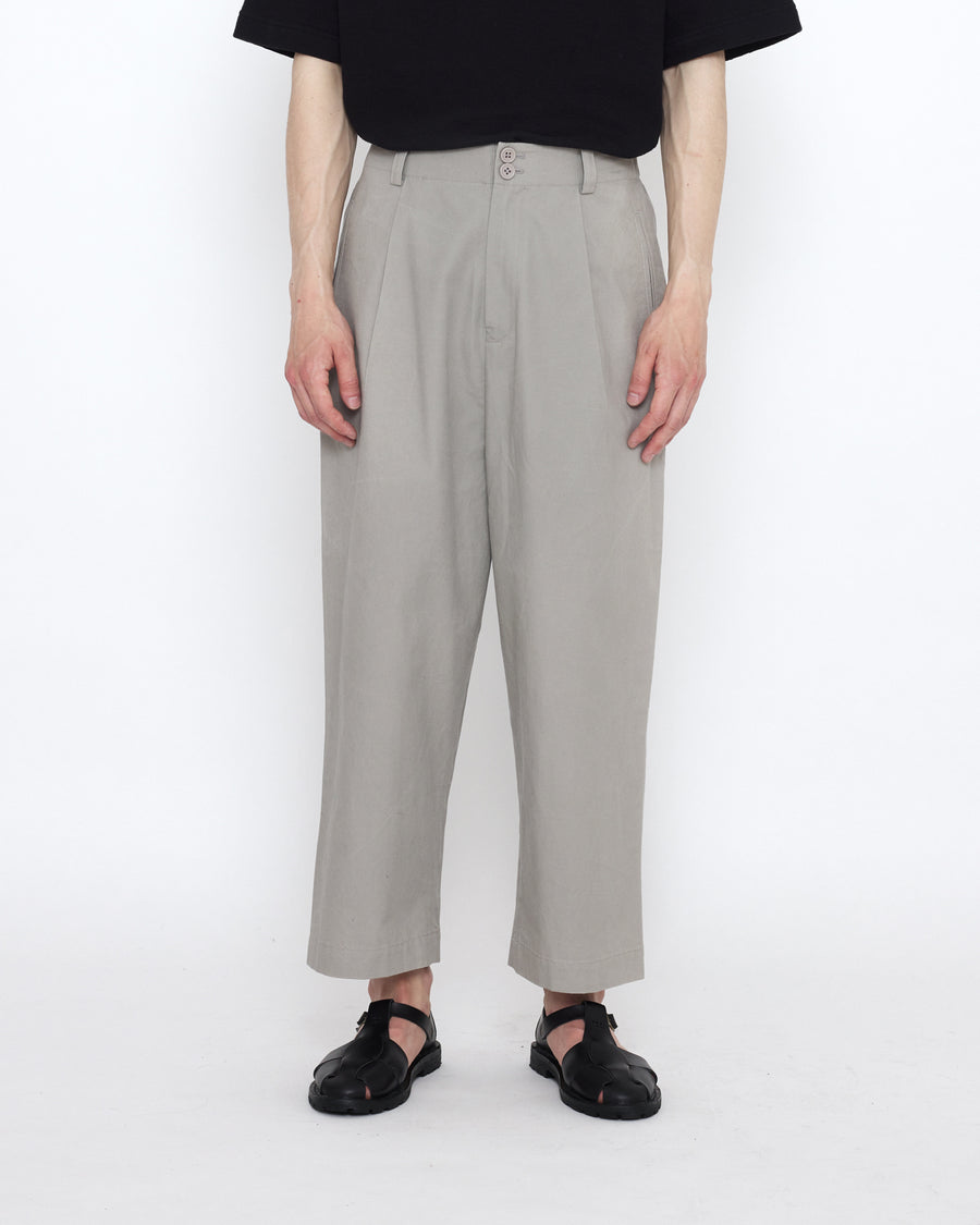 Elastic Dropped Crotch Trouser - SS25 - Gray