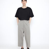 Elastic Dropped Crotch Trouser - SS25 - Gray