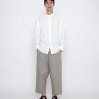 Mandarin Cocoon Dress Shirt - SS25 - Off-White