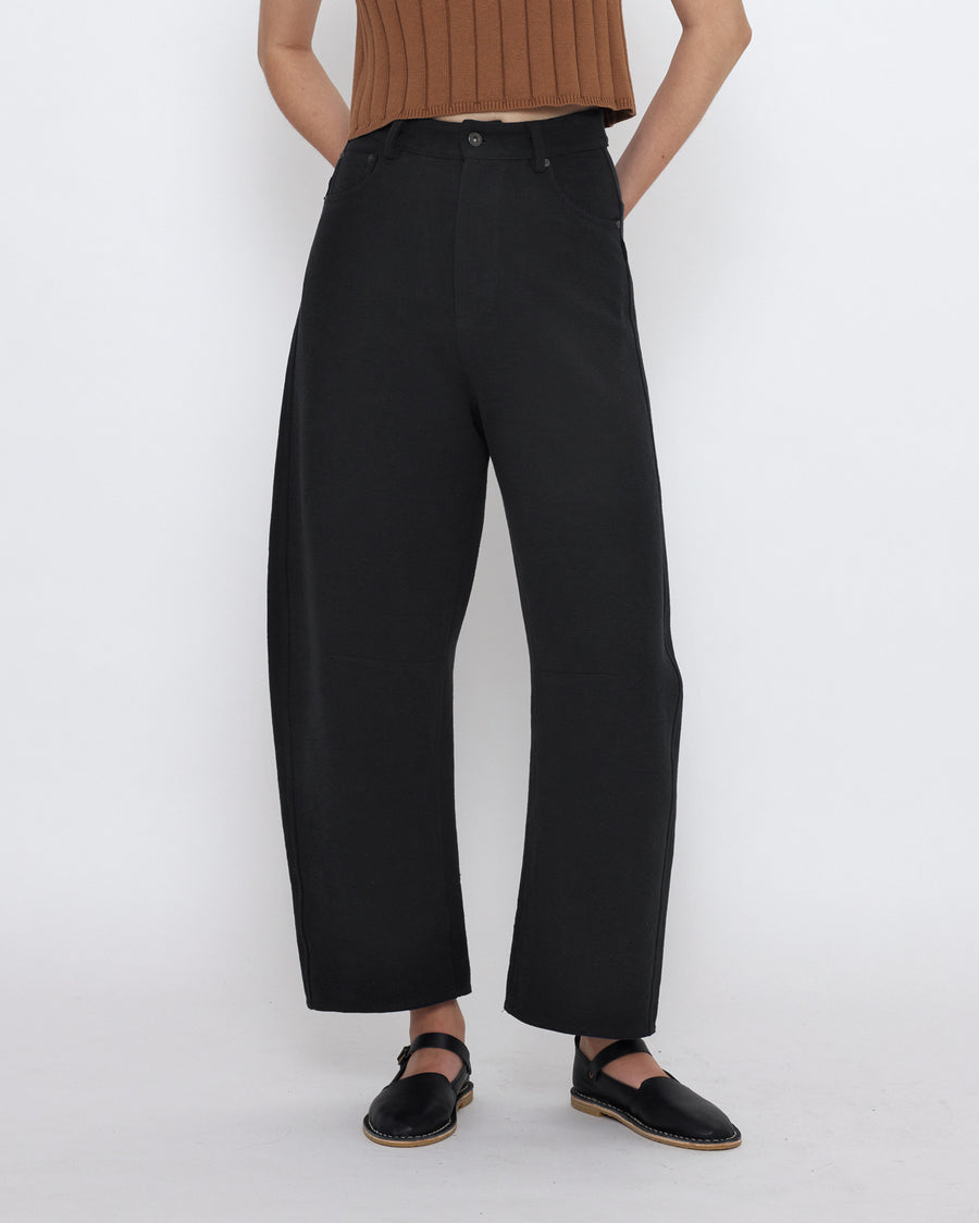 Relaxed Curve Legged Trouser - SS25 - Black