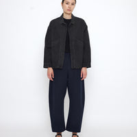 Signature Panel Pockets Shirt Jacket - Spring Edition - Washed Black