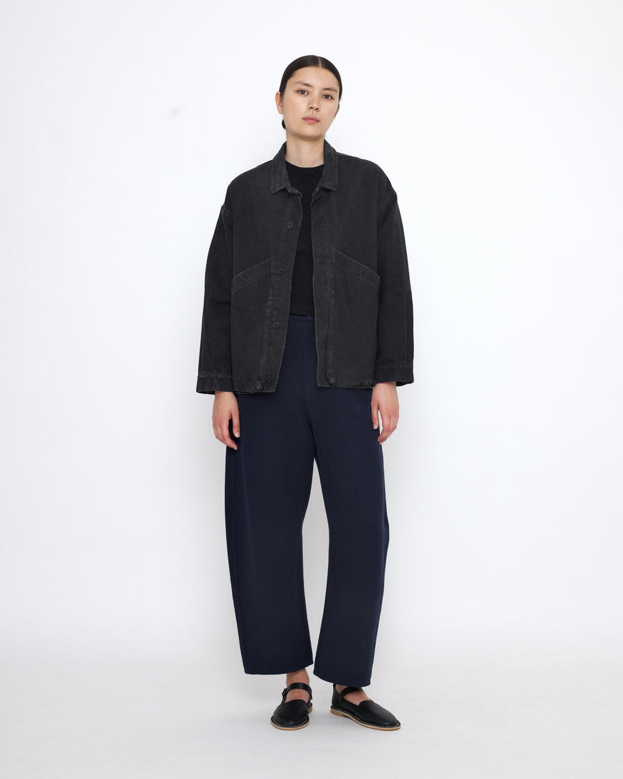 Signature Panel Pockets Shirt Jacket - Fall Edition - Washed Black