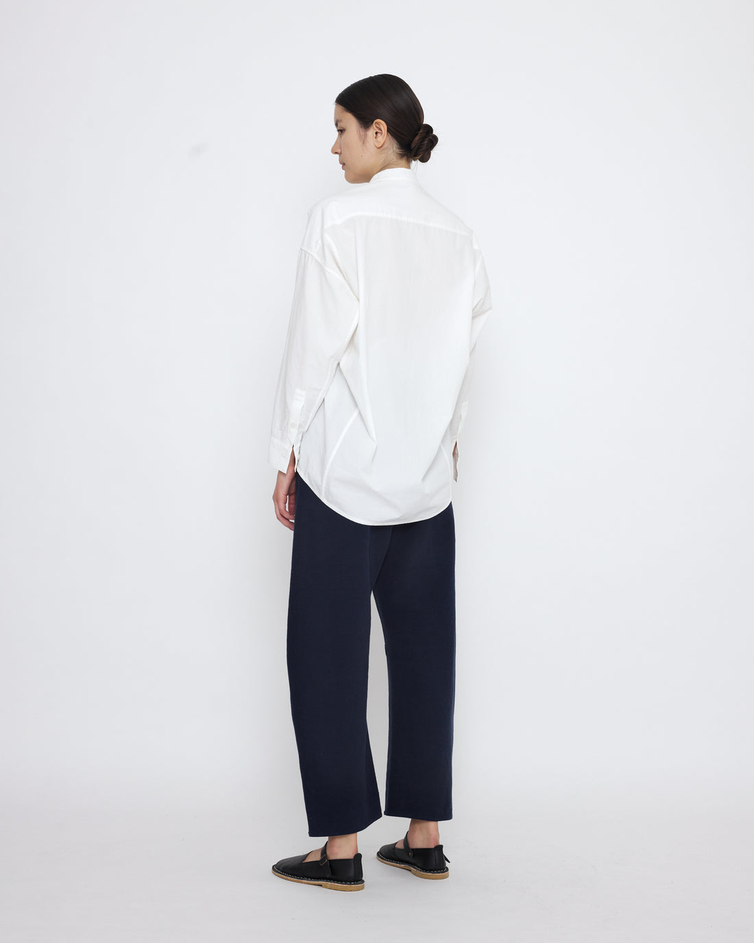 Mandarin Cocoon Dress Shirt - SS25 - Off-White