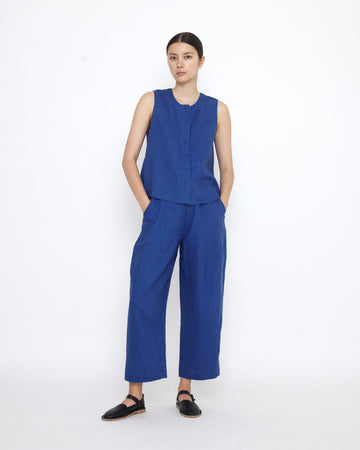 Linen Playtop - SS25 - Cobalt