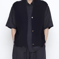 Vest Cardigan - SS25 - Navy