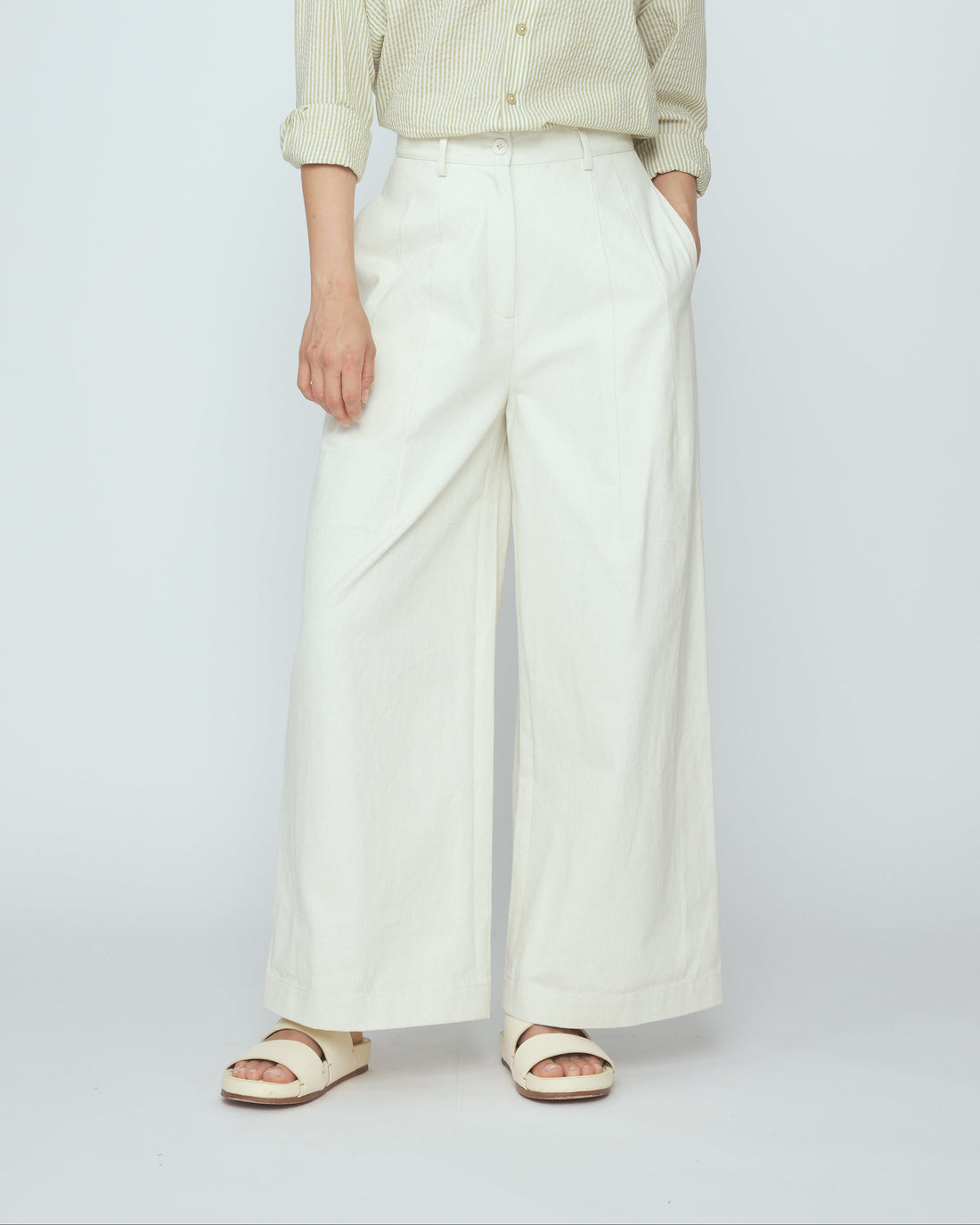 Wide-Legged Skate Trouser - SS26 - Pearl White