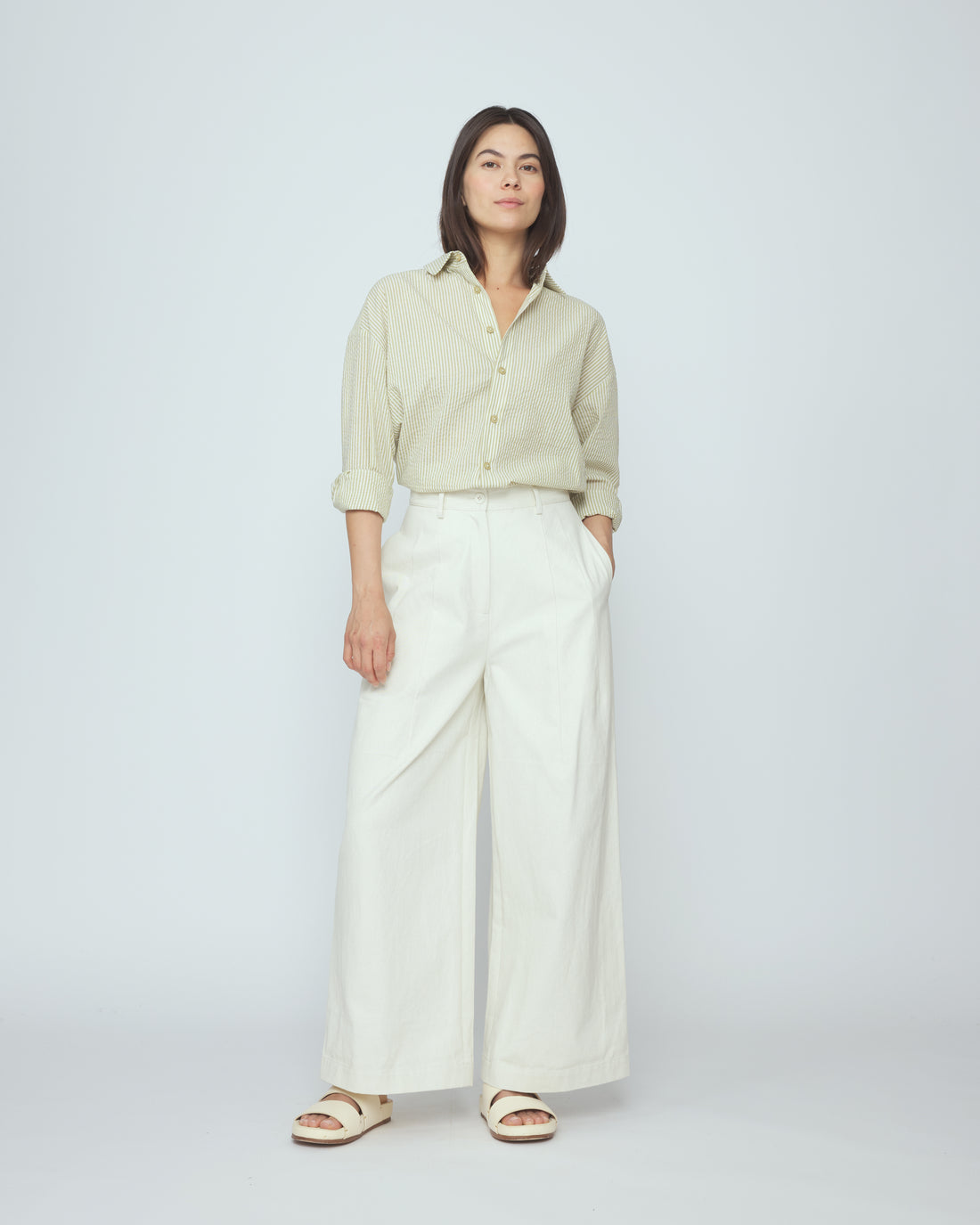 Wide-Legged Skate Trouser - SS26 - Pearl White