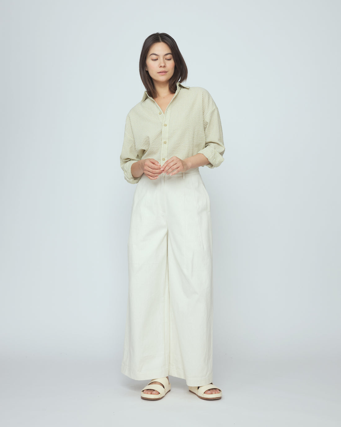 Striped Dolman Shirt - SS26 - Mustard Stripes