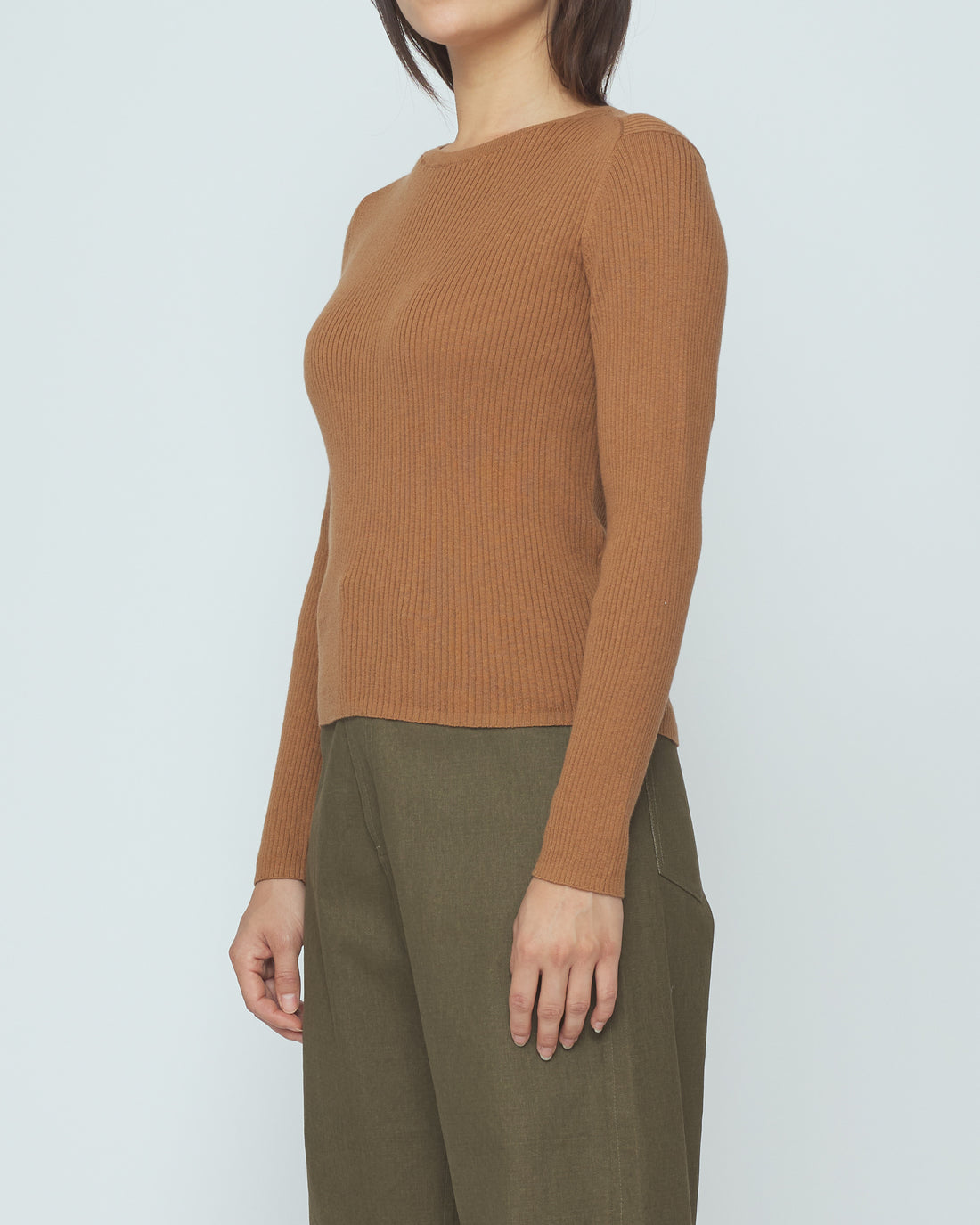 Ribbed Long Sleeves - SS26 - Rust
