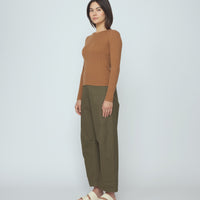 Ribbed Long Sleeves - SS26 - Rust