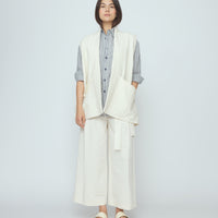 Reversible Vest - SS26 - Bone White