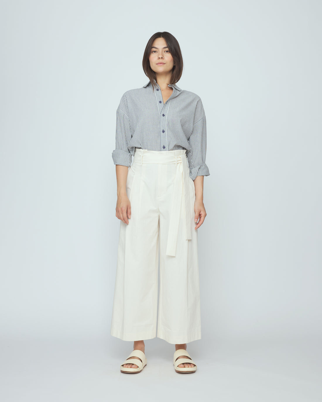 Striped Dolman Shirt - SS26 - Navy Stripes