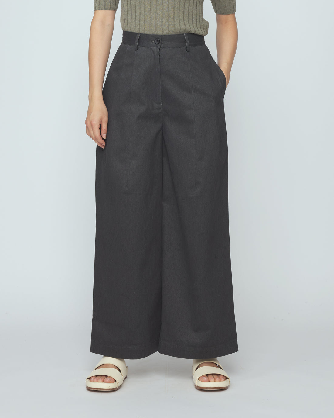 Wide-Legged Skate Trouser - SS26 - Charcoal Black