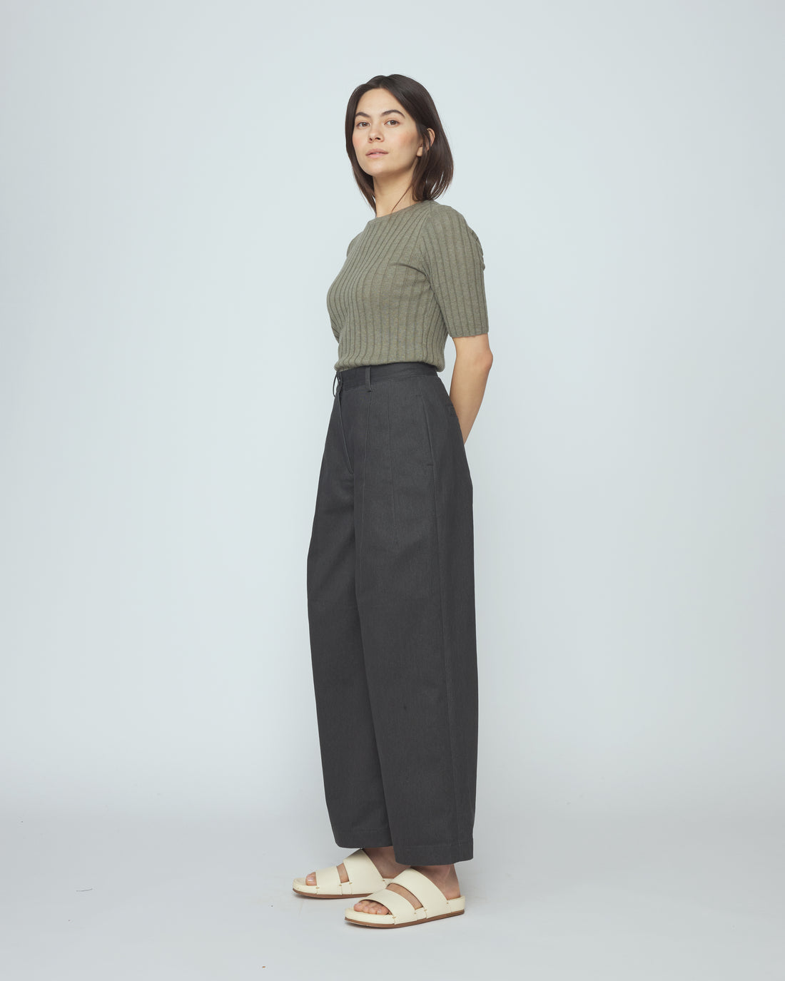 Wide-Legged Skate Trouser - SS26 - Charcoal Black