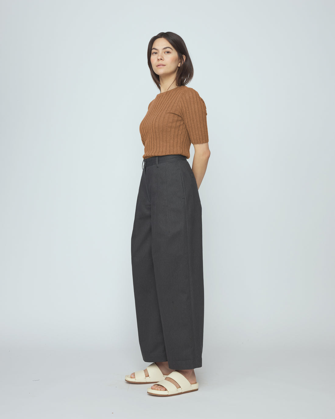 Ribbed Short Sleeves - SS26 - Rust