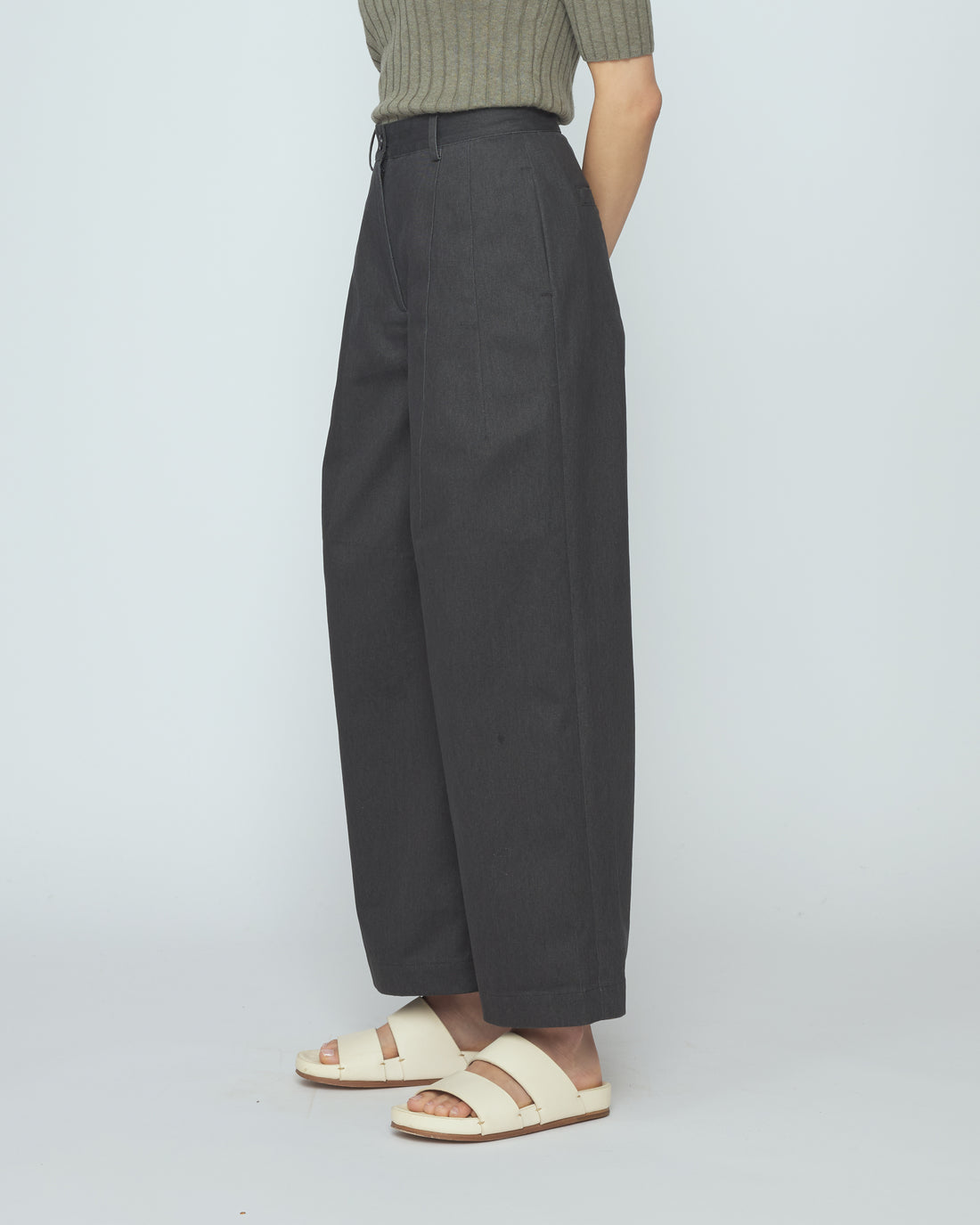 Wide-Legged Skate Trouser - SS26 - Charcoal Black