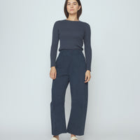 Ribbed Long Sleeves - SS26 - Stone Navy