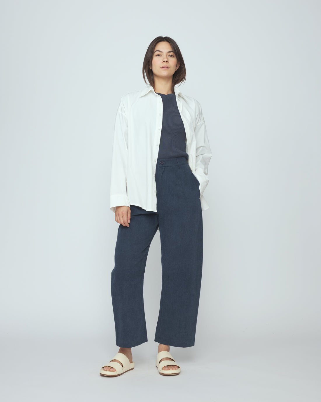 Signature Cocoon Dress Shirt - Off-White