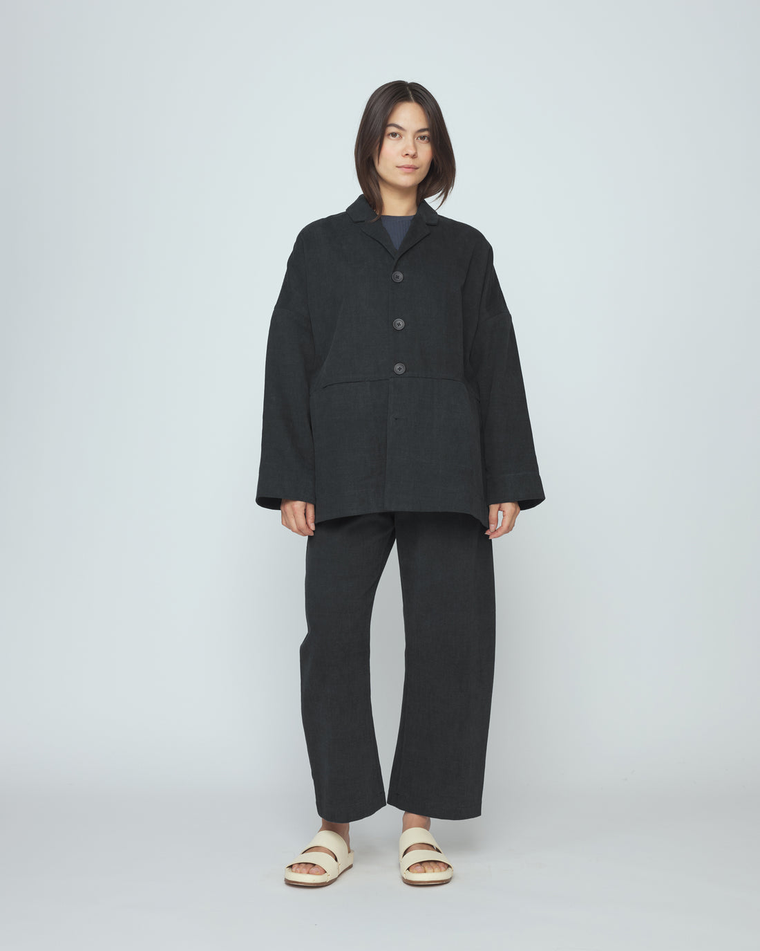 Oversized Blazer - SS26 - Charcoal Black