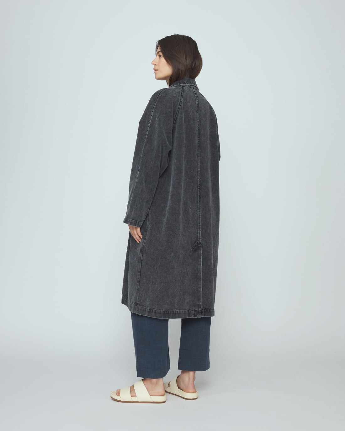 Fall Duster - SS26 - Spotted Washed Black
