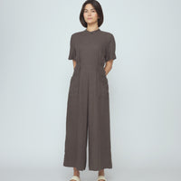 Mandarin Jumpsuit - SS26 - Deep Olive