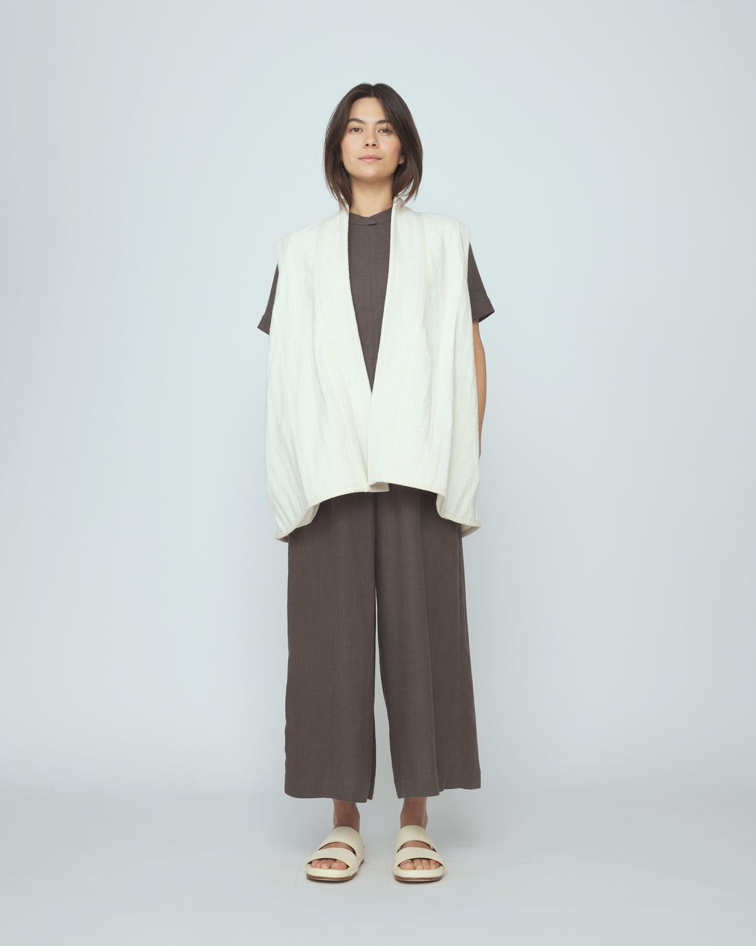 Mandarin Jumpsuit - SS26 - Deep Olive