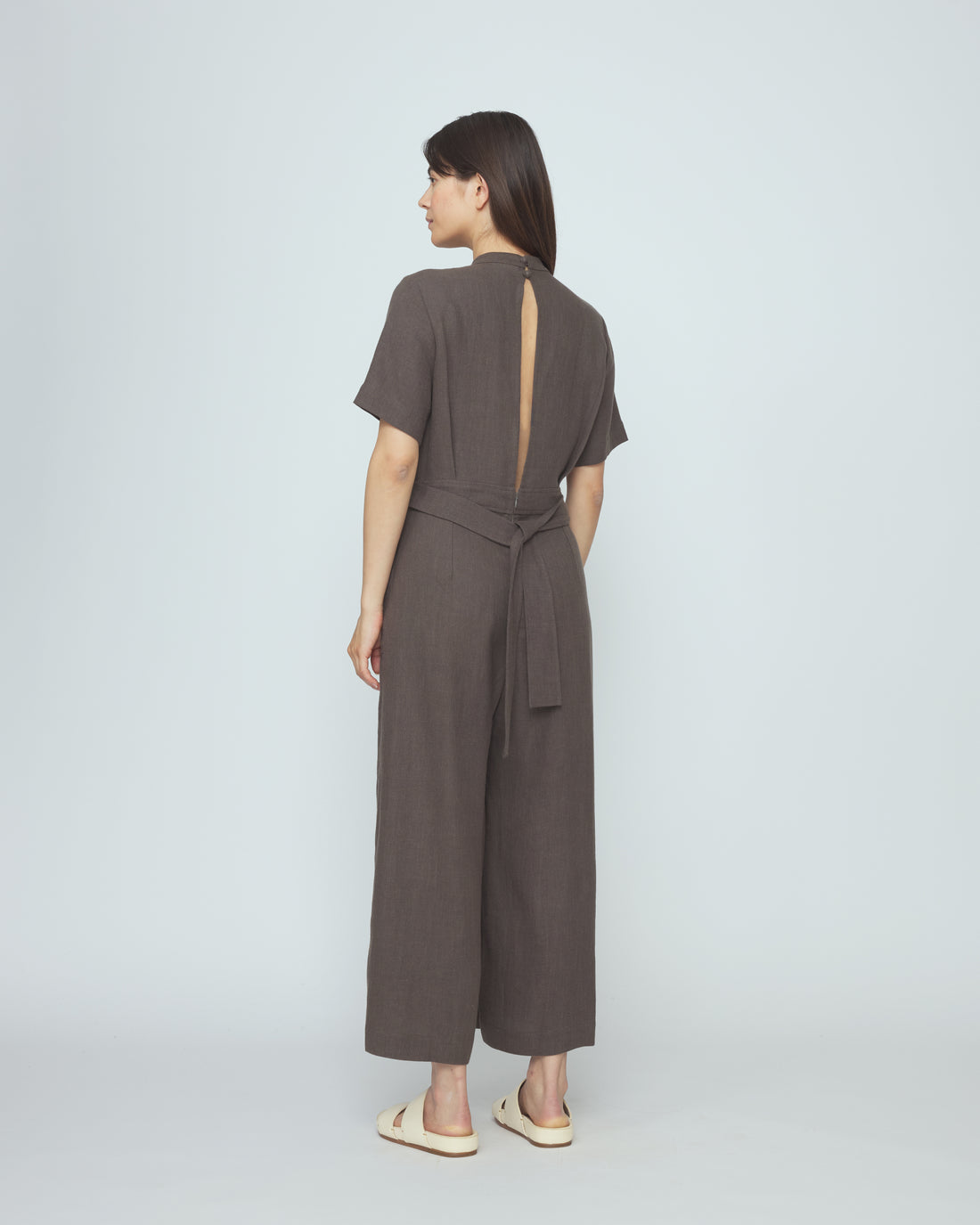 Mandarin Jumpsuit - SS26 - Deep Olive