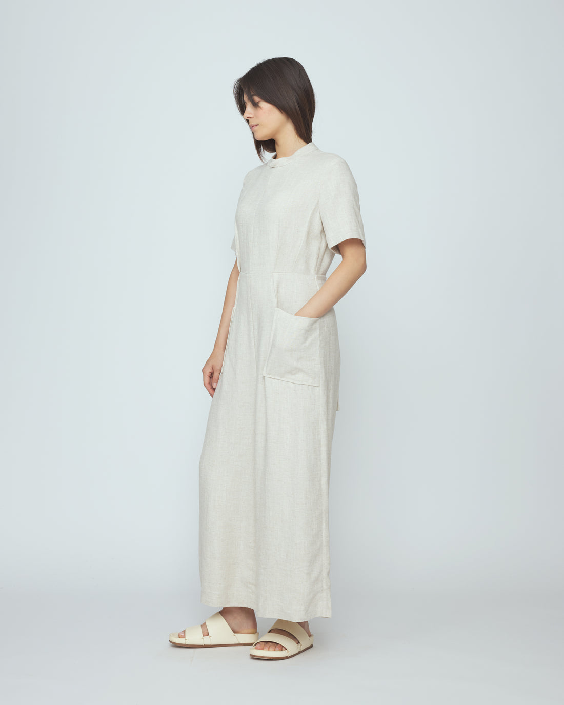Mandarin Jumpsuit - SS26 - Oatmeal