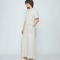 Mandarin Jumpsuit - SS26 - Oatmeal