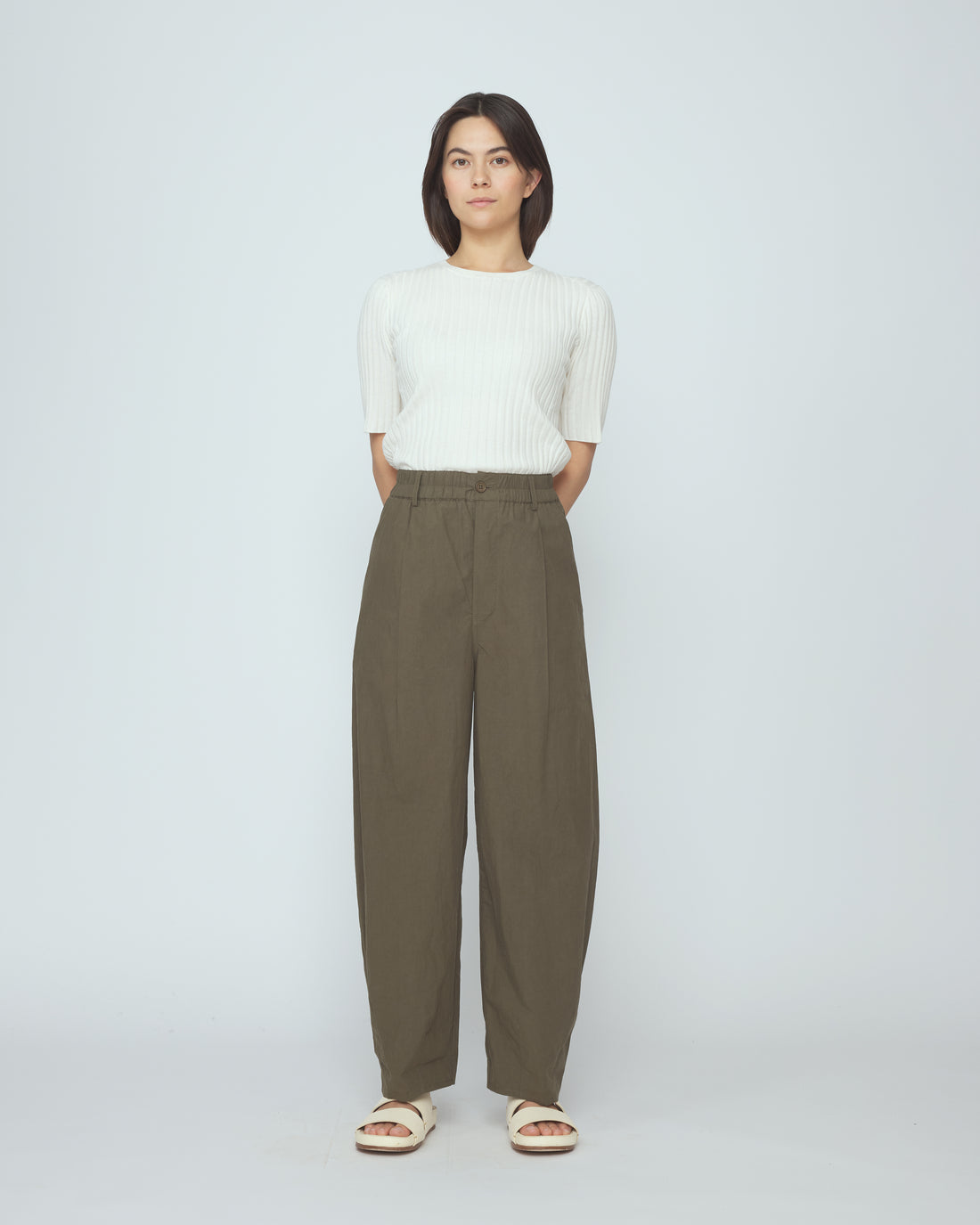 Papery Lantern Trouser - SS26 - Olive