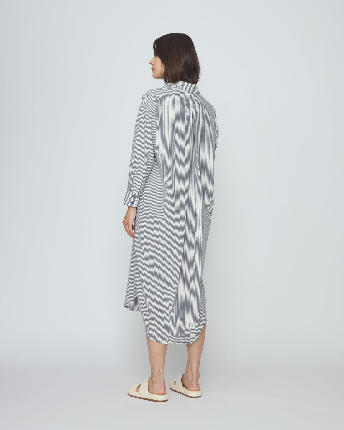 Striped Dolman Maxi - SS26 - Navy stripes