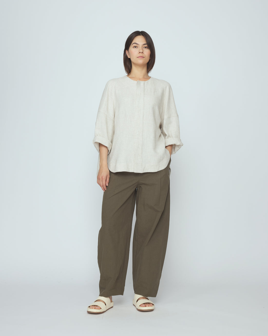 Lantern Shirt Jacket - SS26 - Oatmeal