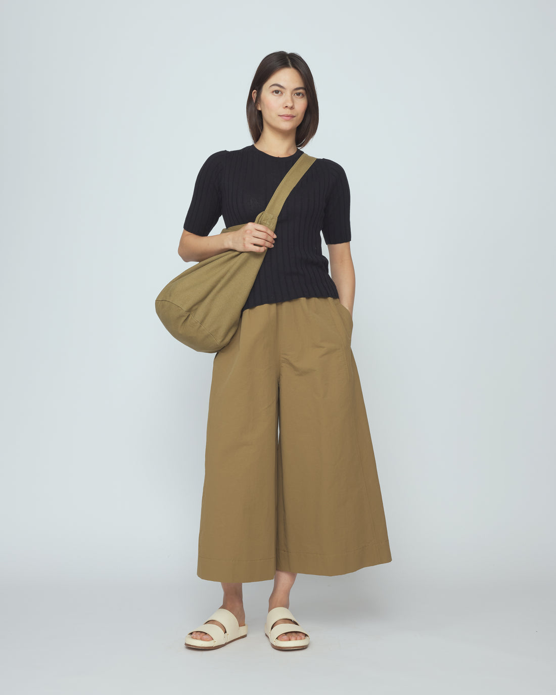 Ribbed Short Sleeves - SS26 - Black