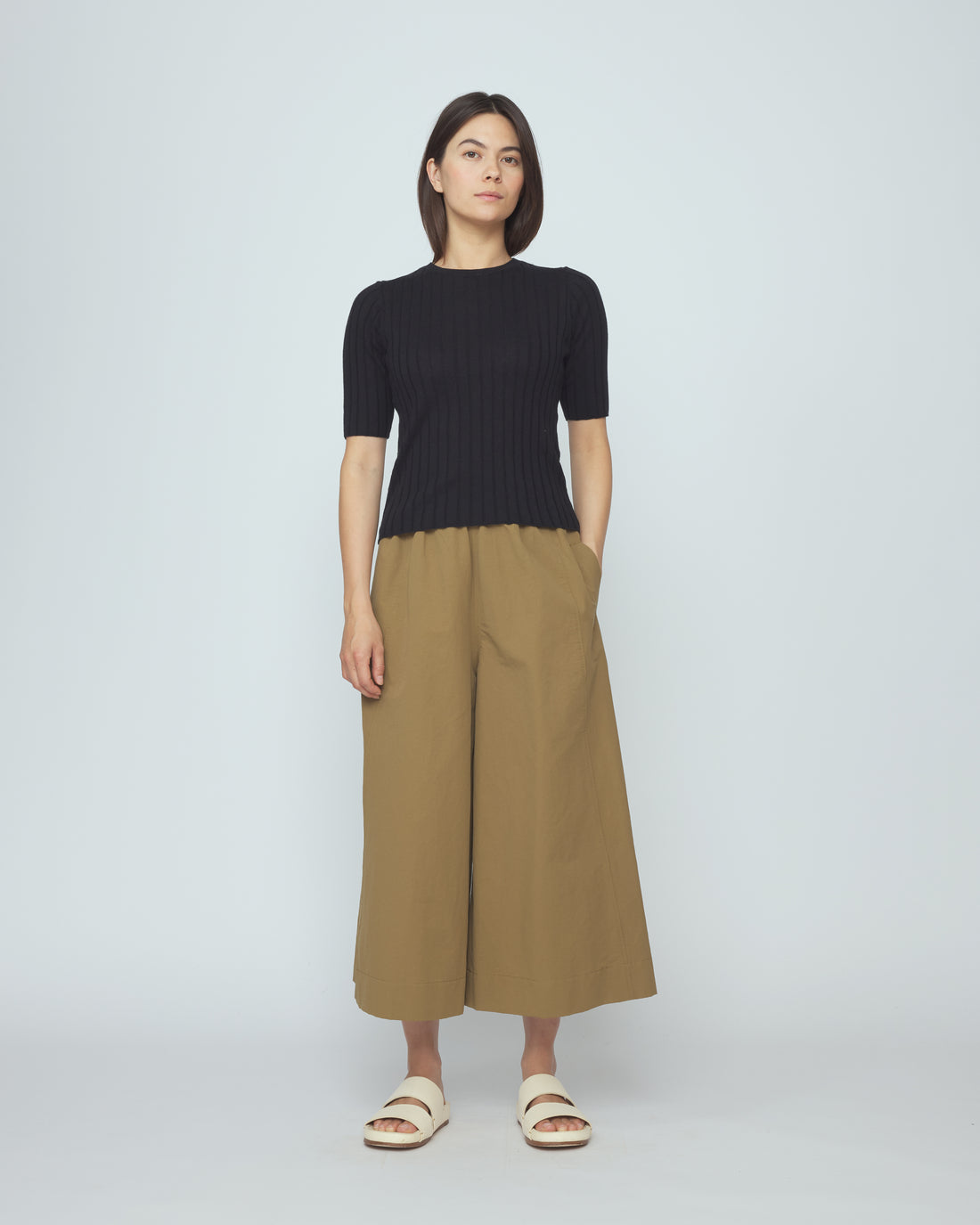 Ribbed Short Sleeves - SS26 - Black