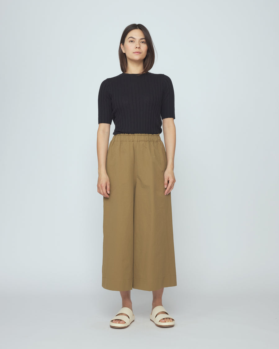Elastic Culotte - SS26 - Tan Brown – 7115 by Szeki - Copenhagen