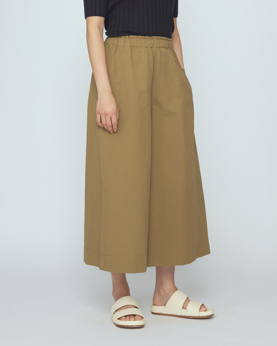 Elastic Culotte - SS26 - Tan Brown – 7115 by Szeki - Copenhagen