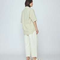 Striped Double Pockets Shirt - SS26 - Mustard Stripes