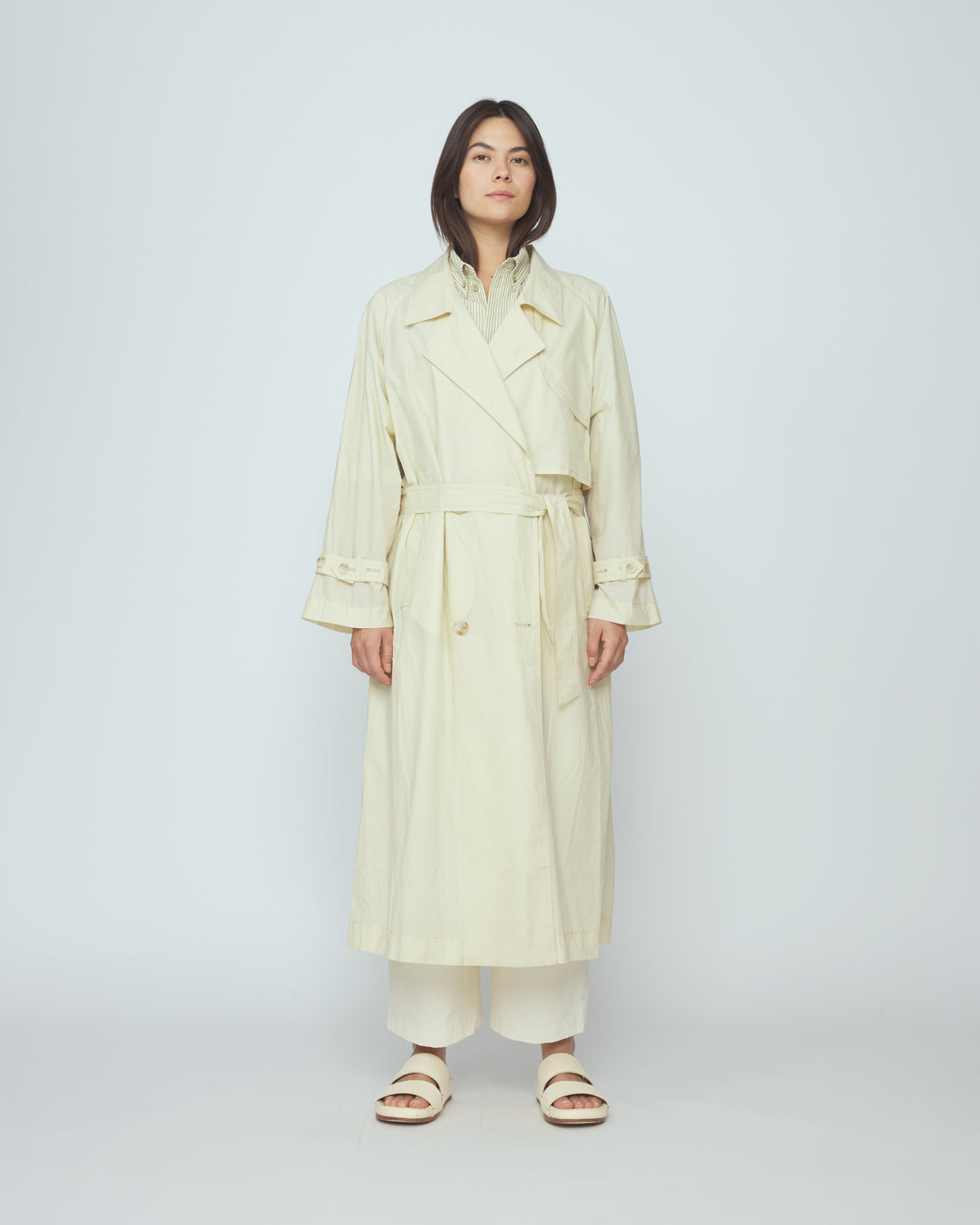 Long Rain Trench - Waxed Edition - SS26 - Antique White
