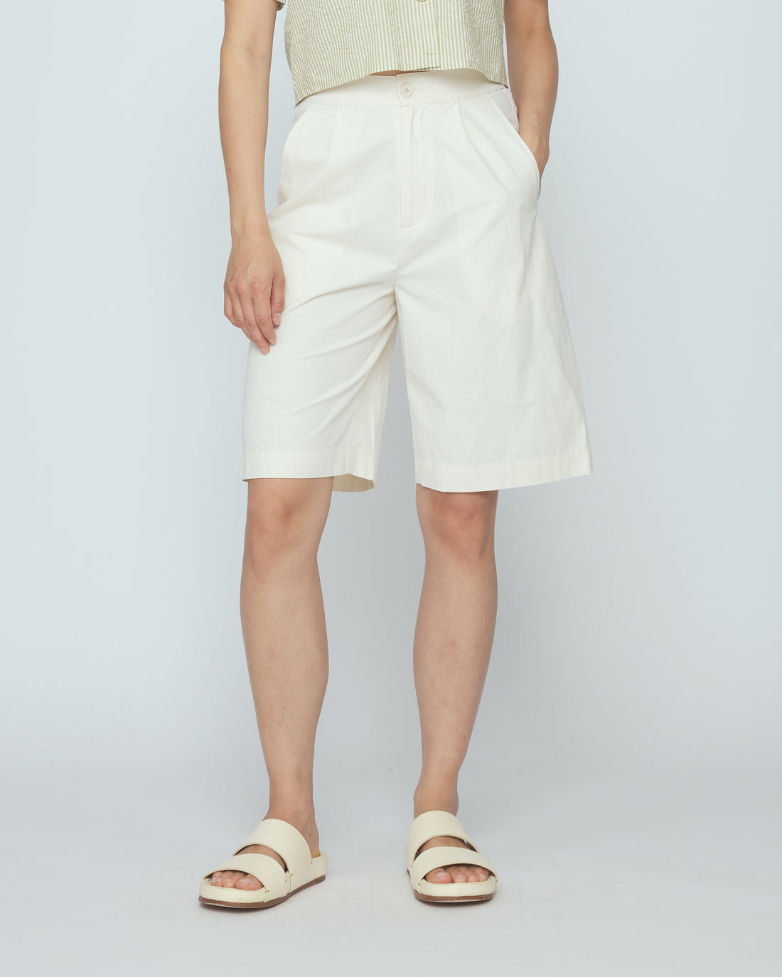 Summer Shorts - SS26 - Rice White