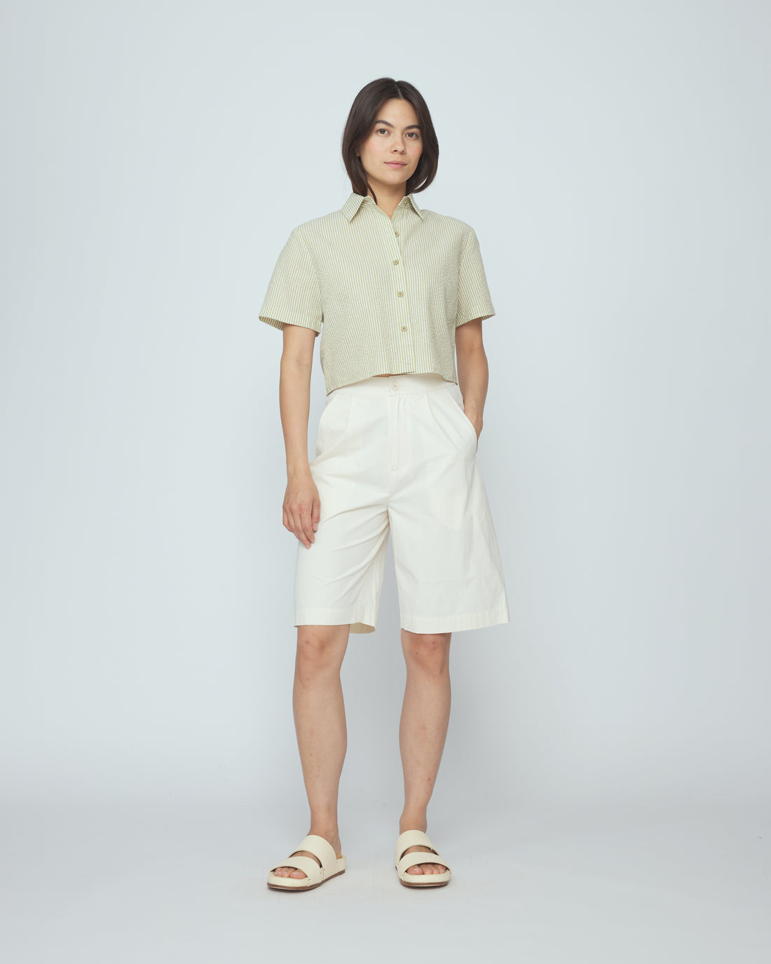 Summer Shorts - SS26 - Rice White