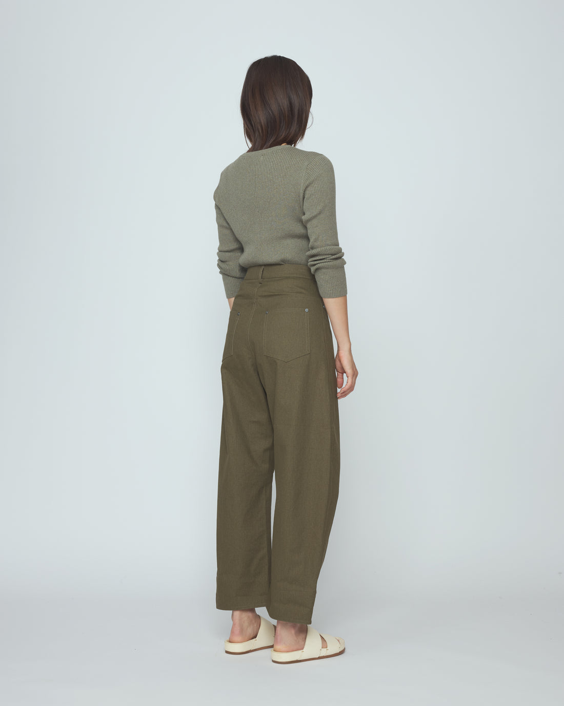 Curve Legged Work Trouser - SS26 - Olive Green