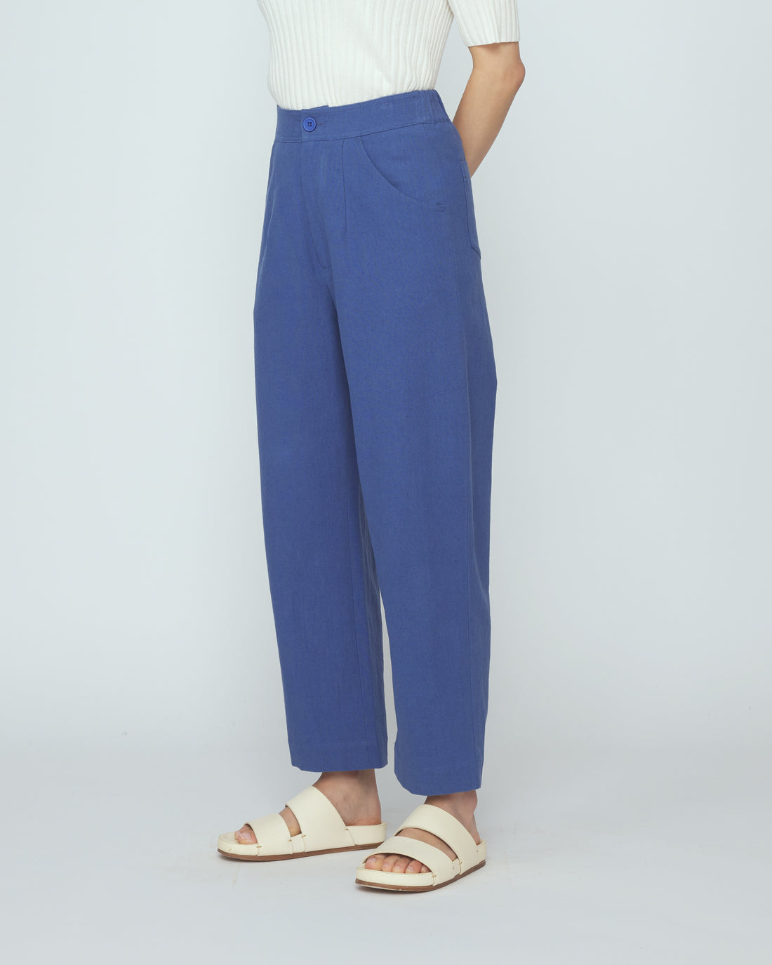 Signature Curve Legged Trouser - Canvas Edition - French Blue