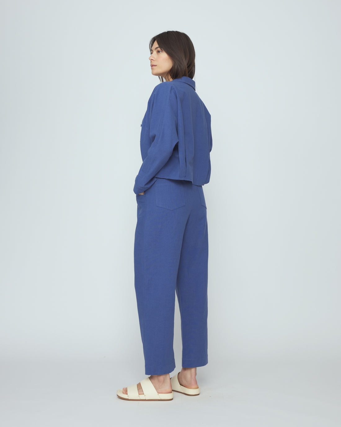 Signature Curve Legged Trouser - Canvas Edition - French Blue